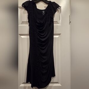 Jessica Simpson Black Ruched Dress